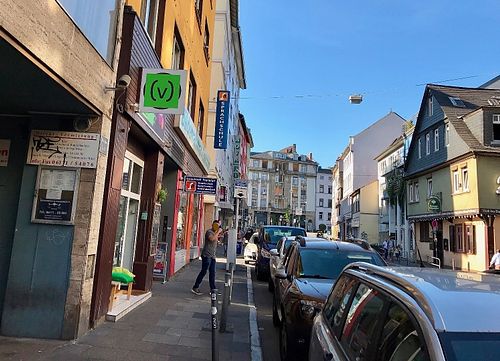 outside at Beetroot in Frankfurt