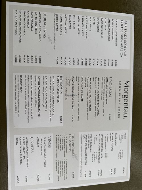   at Morgentau. in Barcelona