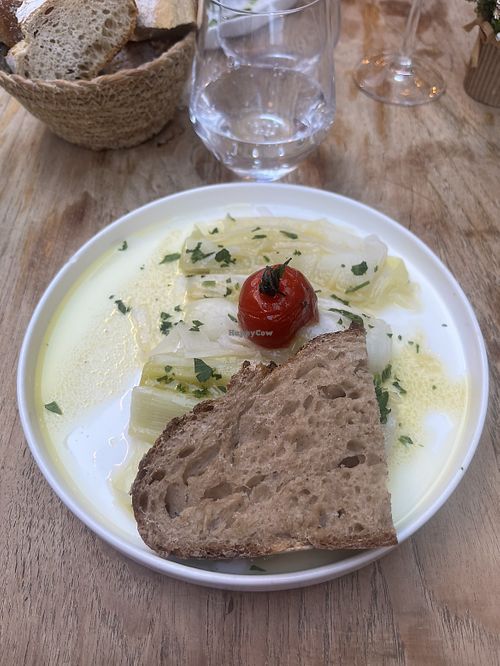 Vorspeise:Lauch mit Essigdressing  at Restaurant Le Calendal in Cassis