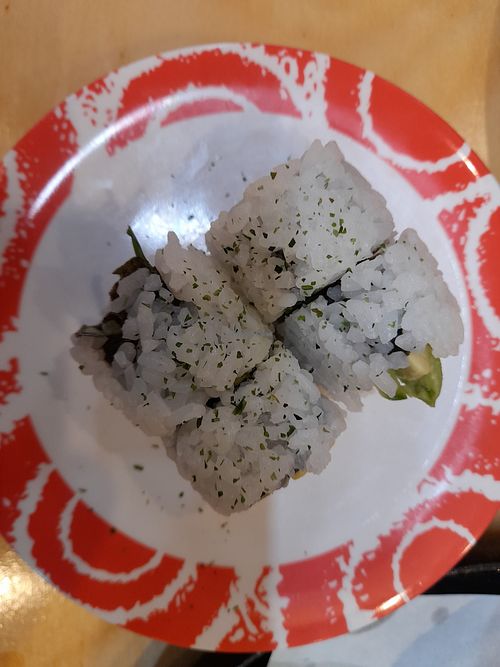 Avo and cucumber rolls at Koji Sushi Japanese Restaurant in Warwick