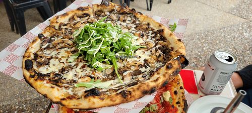 Mr Musho Risin pizza at Franc Jr's Famous Pizzeria in Coolangatta