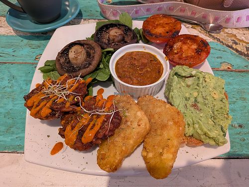 Big vegan breakfast at Orchard Espresso in Roleystone