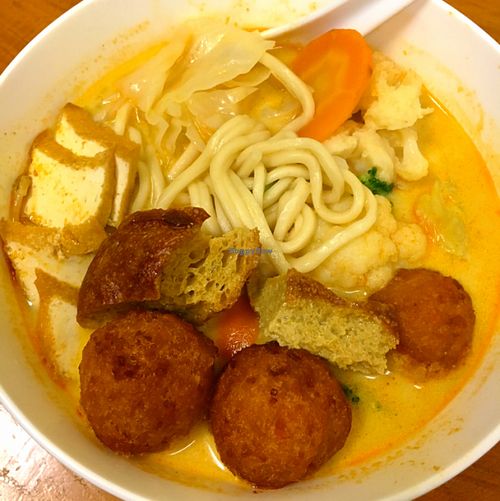 Laksa soup. at Aunty Mena's in Wellington