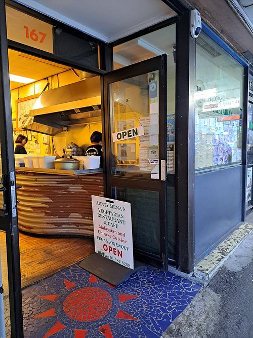 Entrance at Aunty Mena's in Wellington