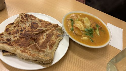 Roti cannai  at Aunty Mena's in Wellington