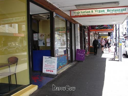 from the street at Aunty Mena's in Wellington