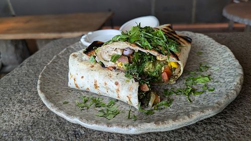 Tofu burrito at Honest Greens - Barceloneta in Barcelona