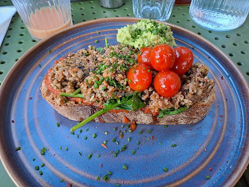 Vegan haggis at Bramble in Glasgow