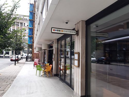 Gautier at BFI building at 123V Bakery in London