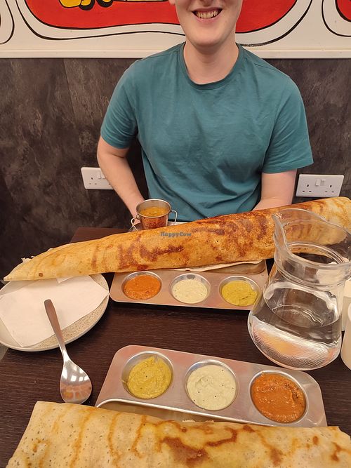 XL dosa at Madhras Dosa in Glasgow