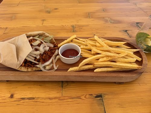 Pita gyros   at T Veg  in Rhodes