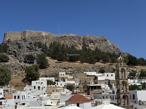 View from table   at T Veg  in Rhodes