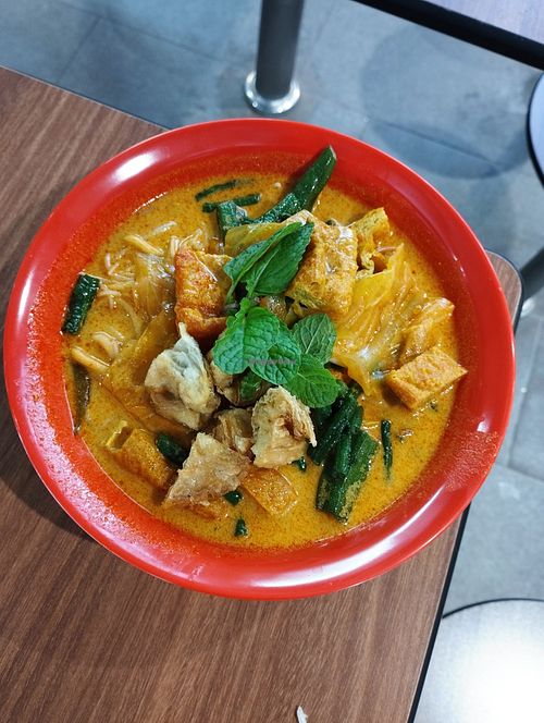 Curry Mee at Hong Yi Vegetarian 弘一斋 in Central Singapore