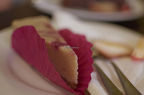 Lemon cheesecake at Wray Organic Market & Cafe in Toowoomba