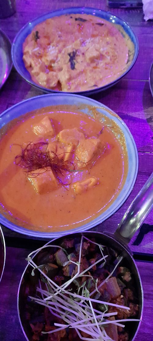 Mango curry and okra at Indian Room in West End