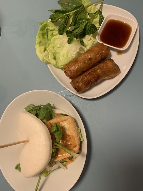 vegan Bao Bun and spring rolls   at KimLinh in Regensburg