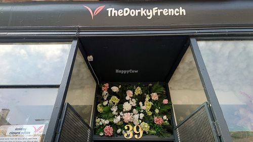Entrance at TheDorkyFrench Vegan Bakery in Glasgow