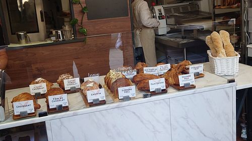 Counter with more options at TheDorkyFrench Vegan Bakery in Glasgow