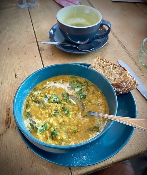 Coconut Dahl & Matcha Latte 💚  at hand:plant in Ilfracombe