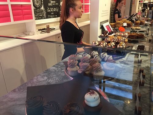 Counter at Kelly's Bake Shoppe in Oakville