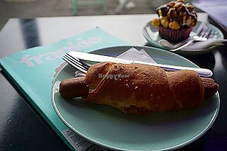 Pretzel Dog at Mister Nice Guy's Bakeshop in Ascot Vale