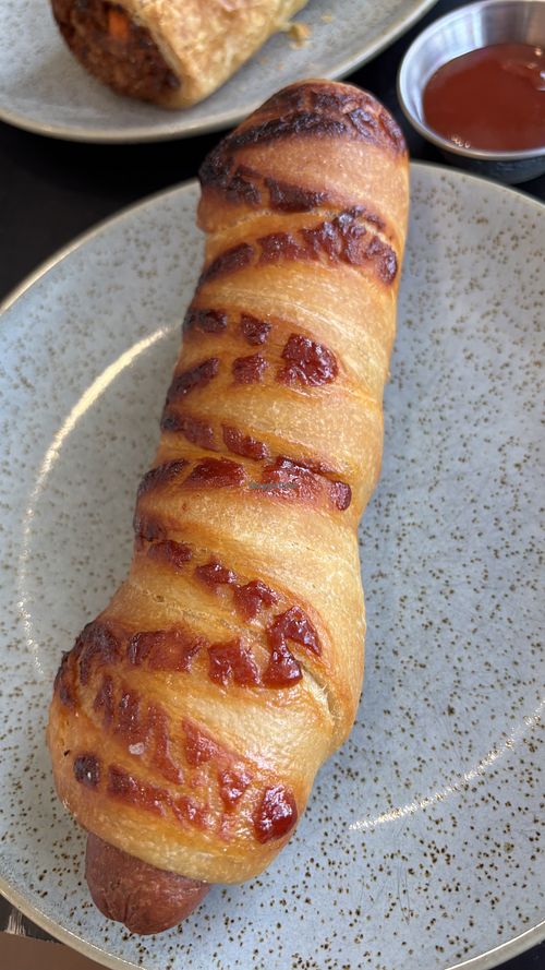 Pretzel dog  at Mister Nice Guy's Bakeshop in Ascot Vale