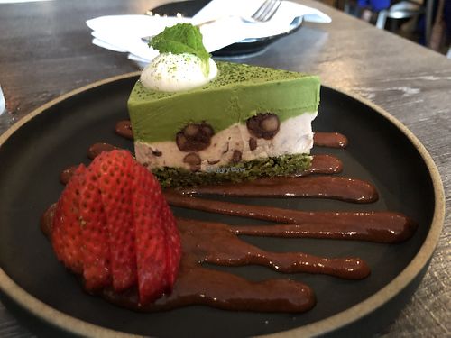 Matcha cake  at Rice in Manhattan Beach