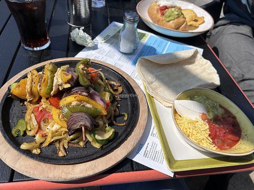 Vegan fajitas  at Chiquito - Liverpool in Liverpool