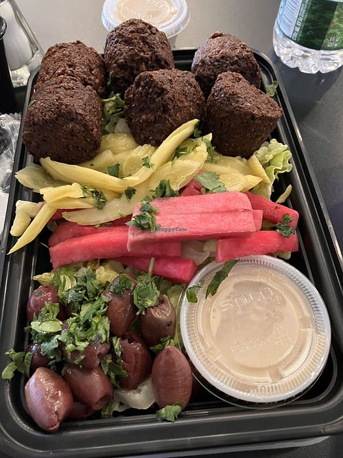 Falafel plate  at Cafe Yafa in Natick