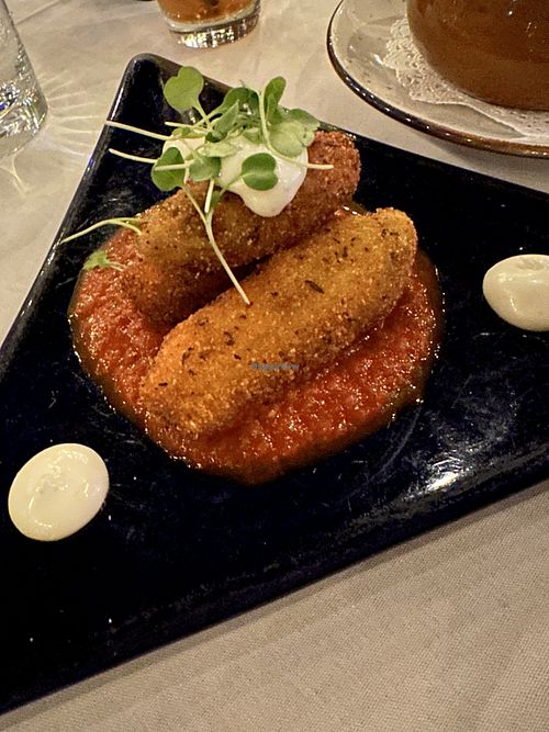 Stuffed squash blossoms    at La Boheme in West Hollywood