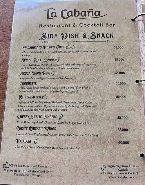   at La Cabaña in Kuta