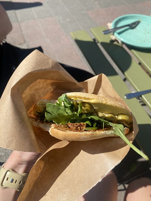 The green olive sandwich   at Green Olive Market and Café in Squamish