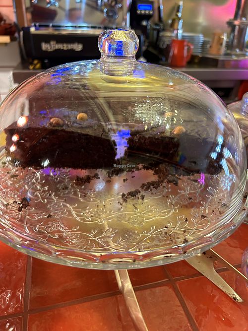 Chocolate cake   at La Sinsorga - Cultural Space in Bilbao