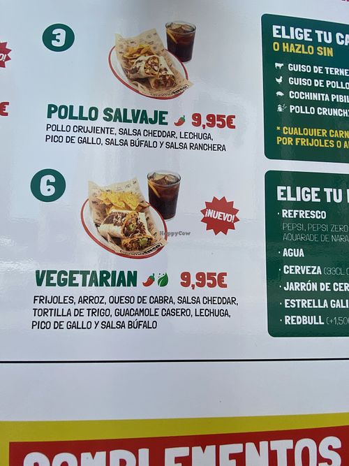 Burrito vegetariano   at Mamataco in Burgos