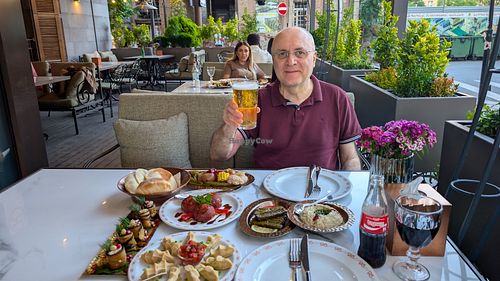 A true feast of hot and cold appetisers at Mayrig Yerevan in Yerevan