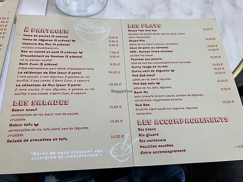 Menu , warning, one of the starters is only veggie   at Camargue Social Club in Arles