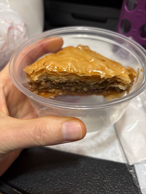 Vegan baklava  at Greek & Mediterranean Grill in Rocky Mount