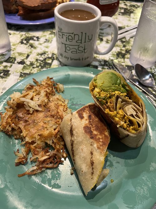 vegan breakfast burrito  at The Friendly Toast in Dedham