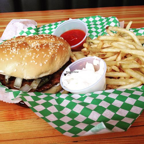 current special with vegan jalapeño aioli sauce at Green New American Vegetarian in Tempe