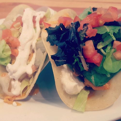 Tacos are the best! at Green New American Vegetarian in Tempe