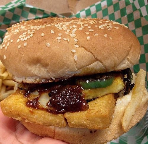 The Big Kahuna (one of the specials served during lent). It was chockfull of  big flavor! at Green New American Vegetarian in Tempe