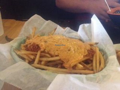 Chili Cheese Fries at Green New American Vegetarian in Tempe