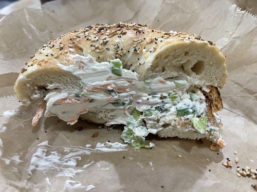   at Brooklyn Bagel & Coffee in New York City