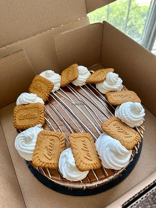 Lutos cake at Mr Vegan Cookie - Pre-order Only in Haifa