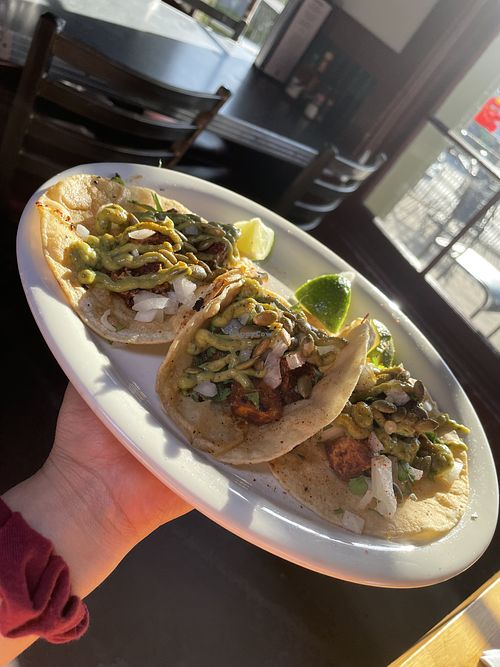 Vegan Street Tacos  at Juan's Flying Burrito in Pensacola