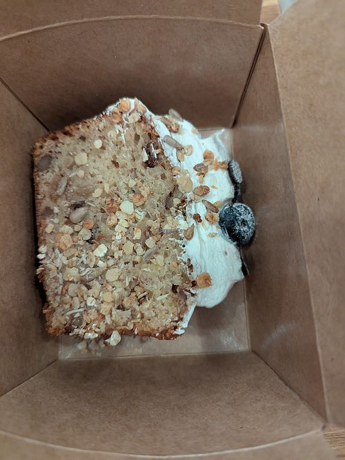 Banana bread at botànic in Barcelona