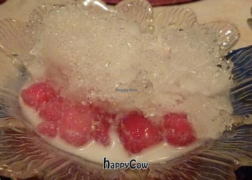 Thai waterchestnut and agar jelly dessert at Na Aroon in Bangkok