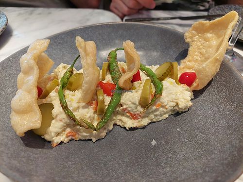 Starter / Olivier salad at La Huerta Funky Castizo in Madrid