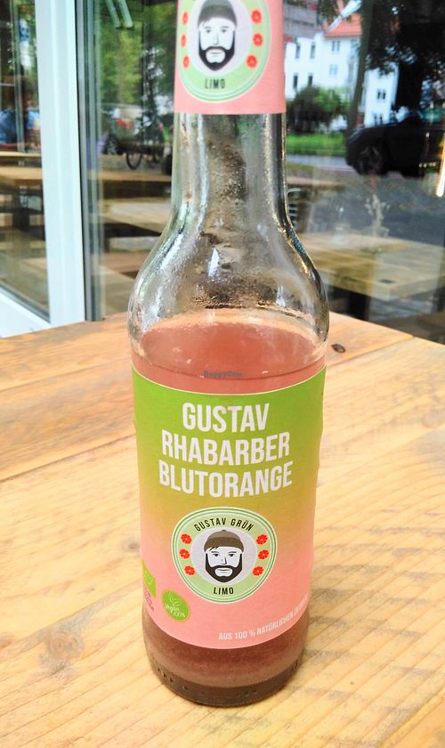 Gustav's rhubarb lemonade at Gustav Grün in Bielefeld