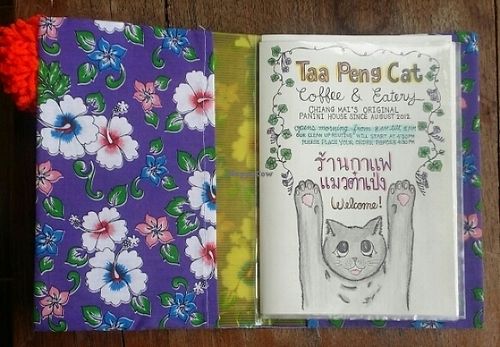 menu 1 at Taa Peng Cat Coffee and Eatery in Chiang Mai